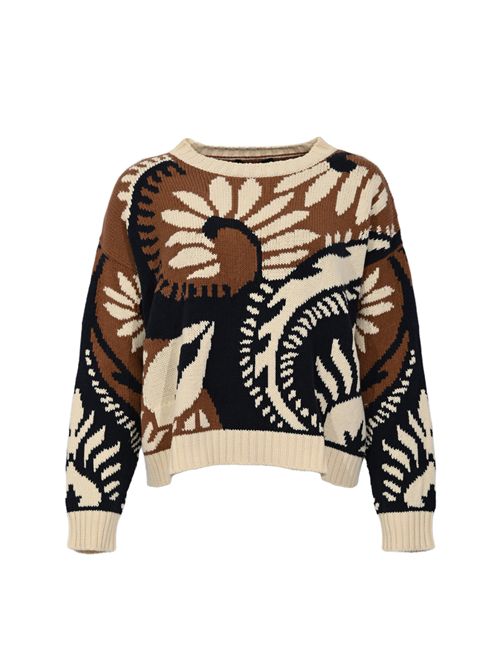 Maglia girocollo WKDCELEBRE in cotone fantasia WEEKEND MAX MARA | 2615361171600001